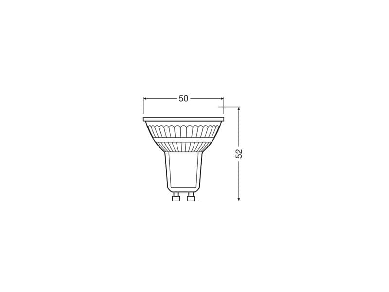 OSRAM Lampe LED Star PAR16 80 120° 6.9W 827 GU10 Warmweiss LED-Reflektorlampe PAR16 mit Retrofit-Stecksockel