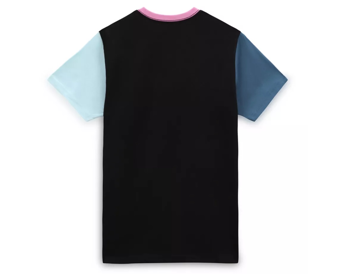 Vans W Left Chest Colorblock SS Black / Blue Glow