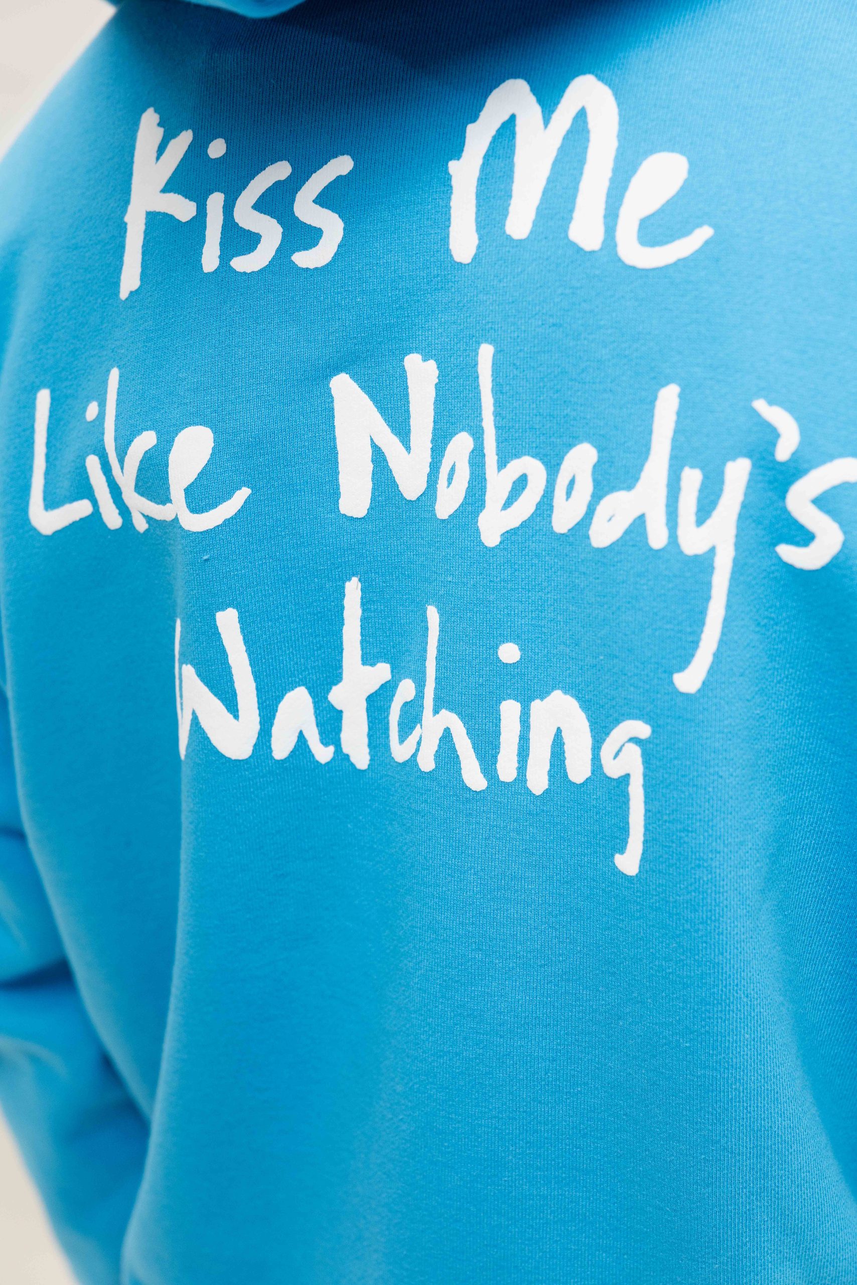 Croyez Kiss Me Like Zip Hoodie Heren Blauw