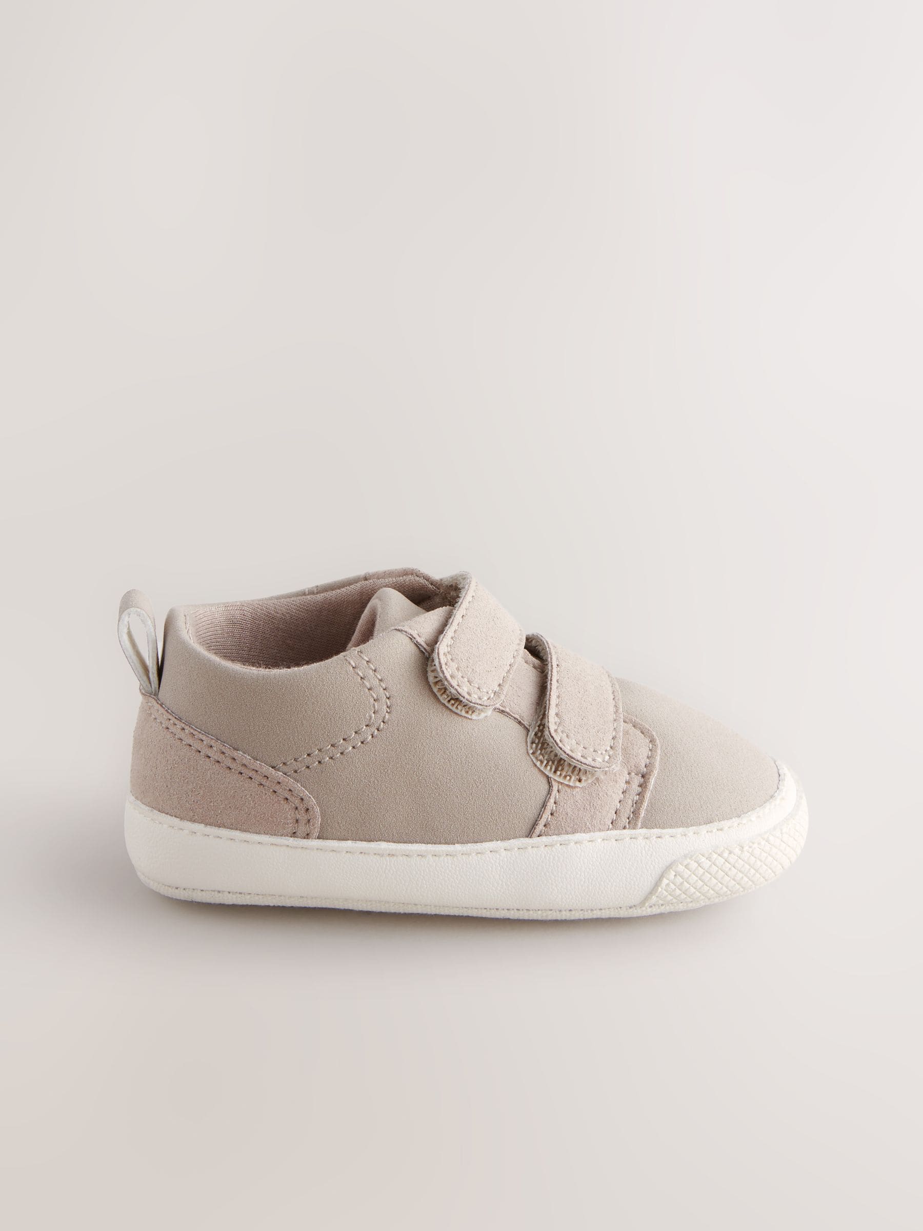 Neutraal - Babysneakers met twee bandjes (0-24 mnd)
