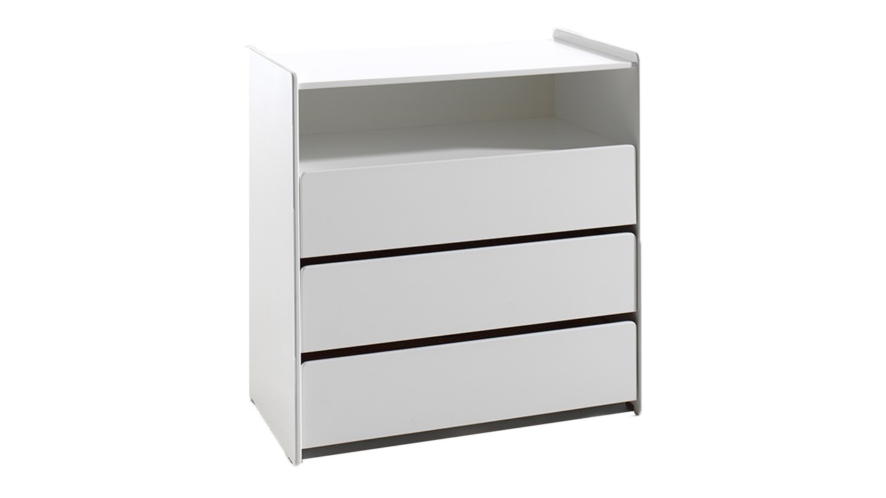Bed Kiddy inclusief nachtkast en commode wit