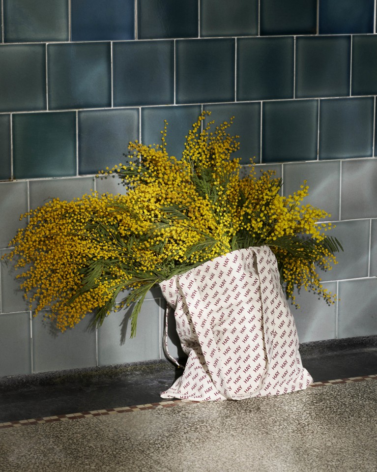 HAY - Logo Tote Bag Taske - Mørkerød