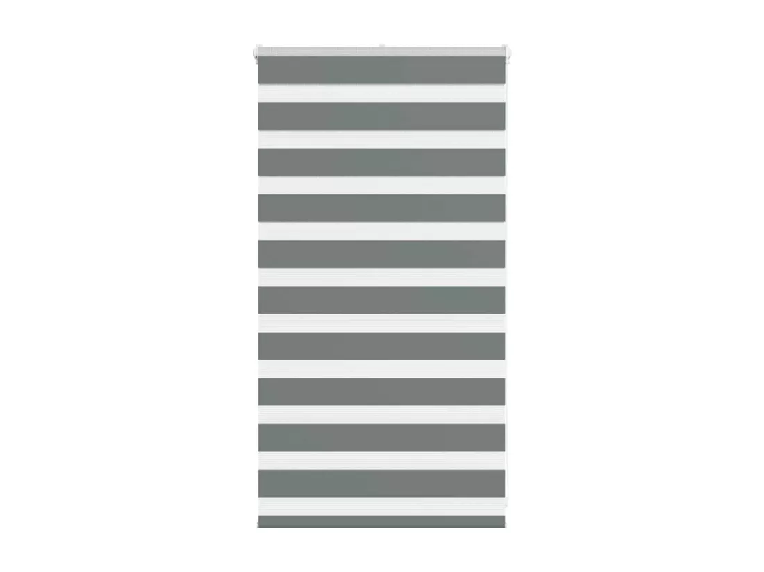 Store zèbre gris foncé largeur du tissu 85,9 cm polyester