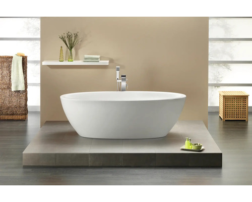 Ovaal bad OTTOFOND Kent 95 x 190 cm wit glad 703401