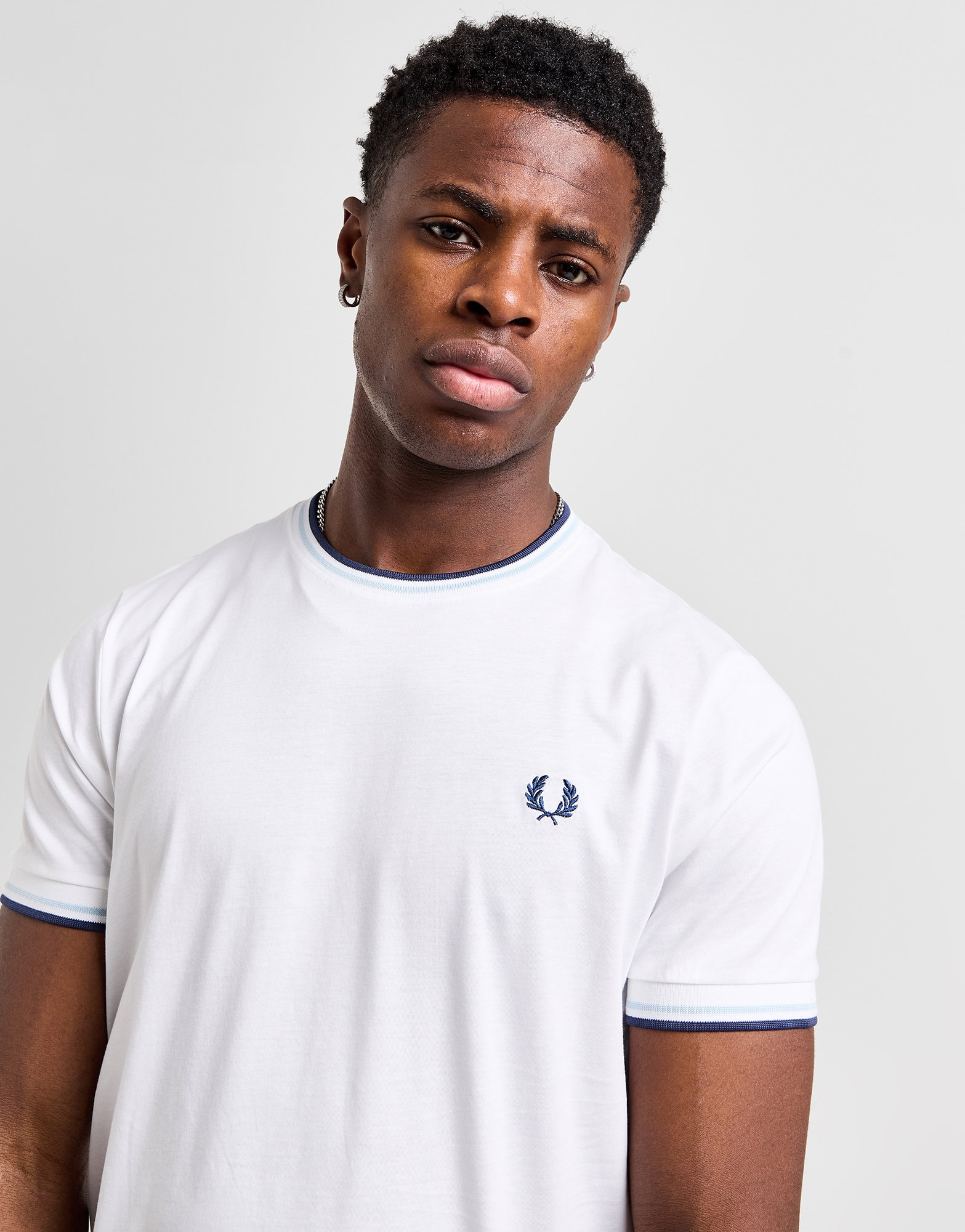 Fred Perry T-Shirt à Manches Courtes Twin Tipped Ringer Homme