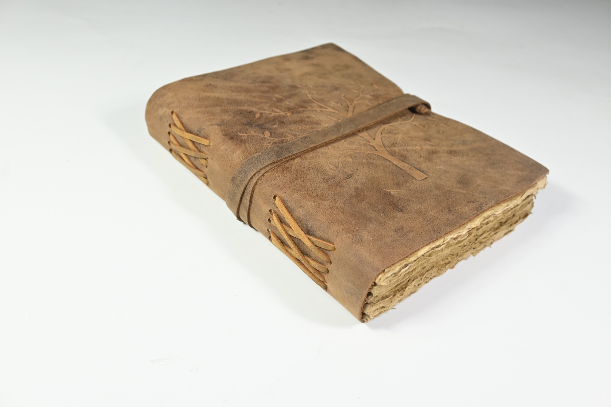 Notizbuch 'Moringa' in Ledereinband, H 20 cm, B 16 cm, T 3 cm günstig bestellen