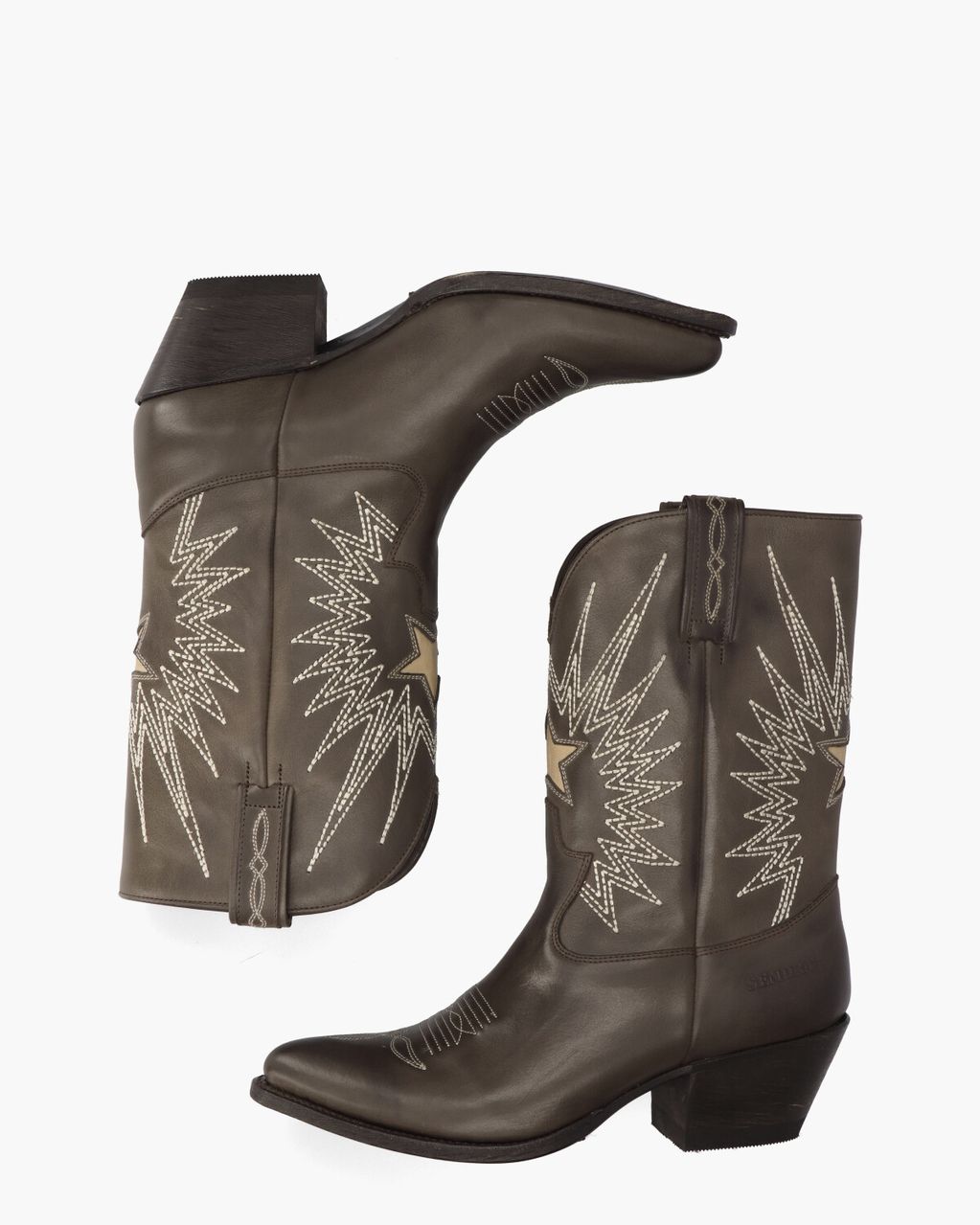 Sendra 18947 Bruin/Wit Damesboots