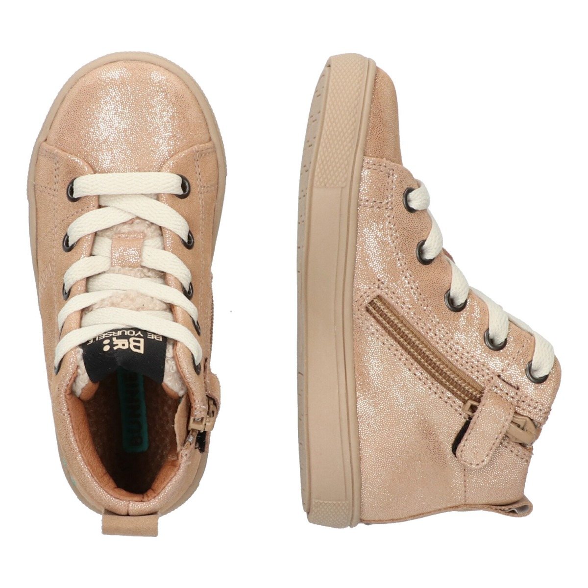 Luca Louw - Hoge Sneakers Bunnies Roze