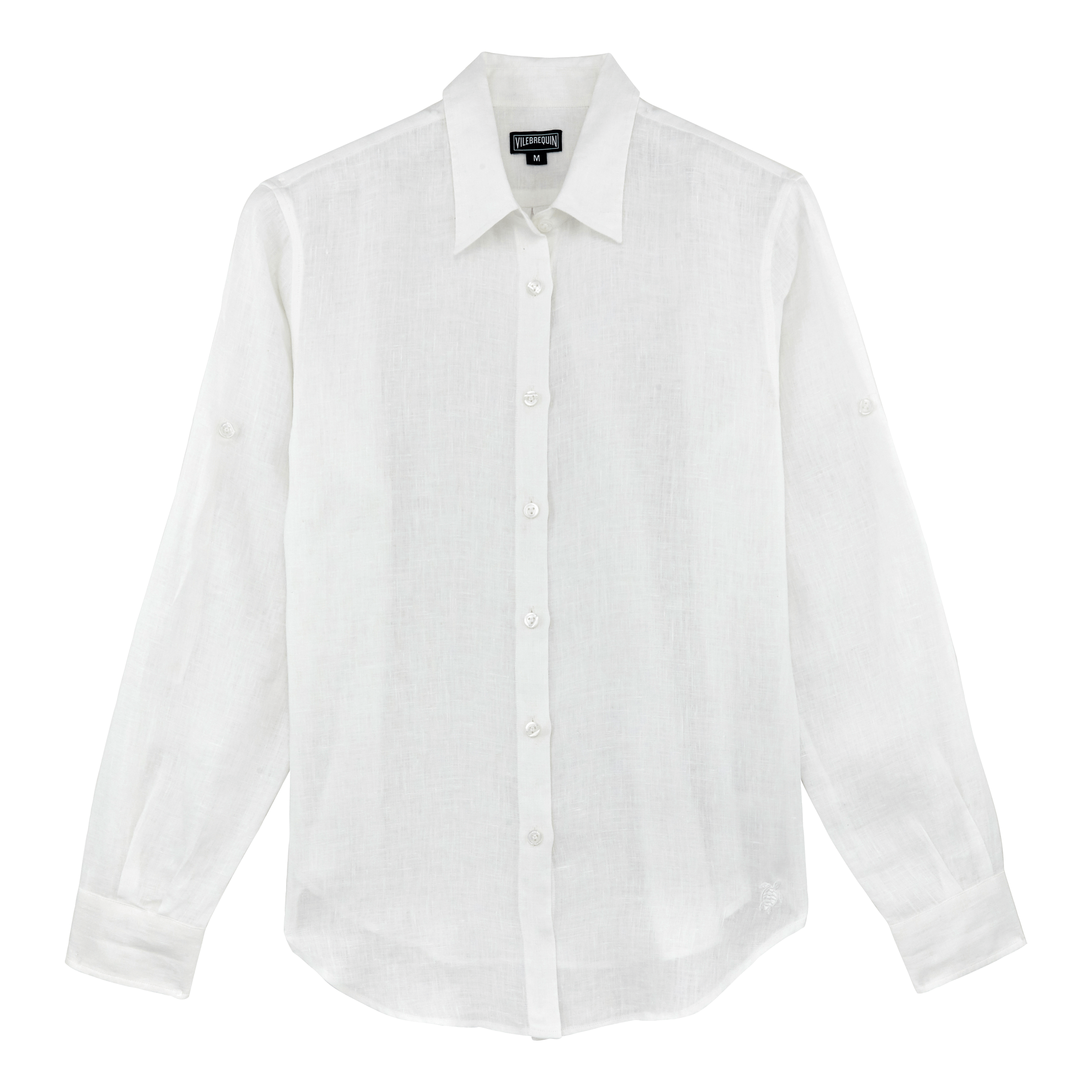 Chemise Manches Longues en Lin femme unie | Site Vilebrequin | FONP601P