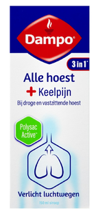 Dampo Alle Hoest   Keelpijn Siroop 150ML