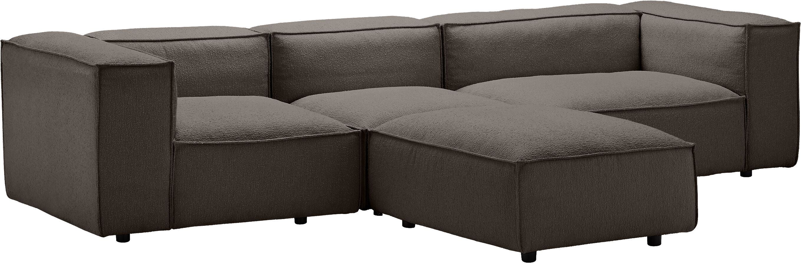 MOOD Ecksofa - Anthrazit / B: 291.0 cm x T: 168.0 cm x H: 65.0 cm