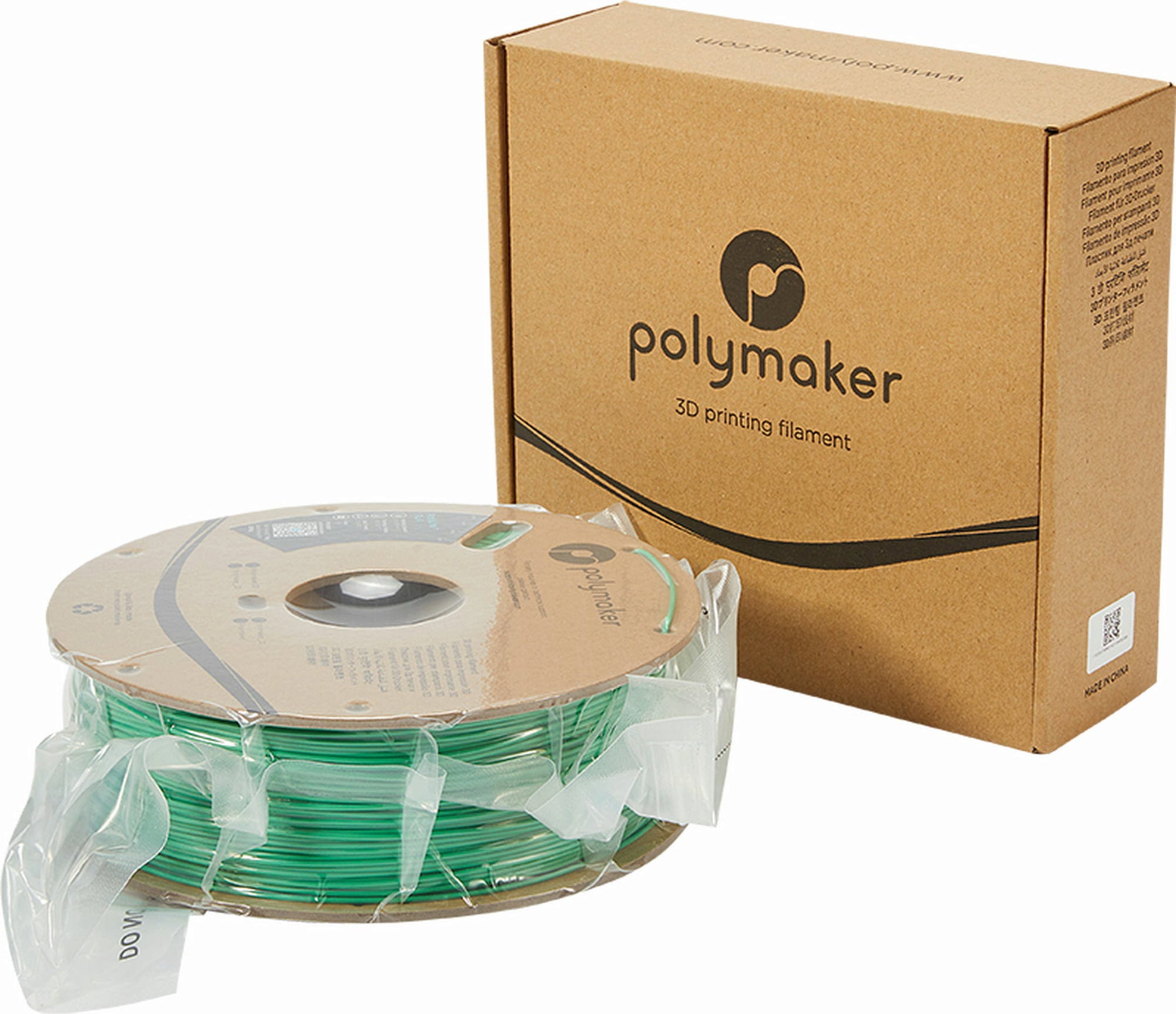Polymaker  PolyLite PLA Grün, 1,75 mm (1.000 g)    Hochwertiges günstiges PLA von Polymaker in Grün