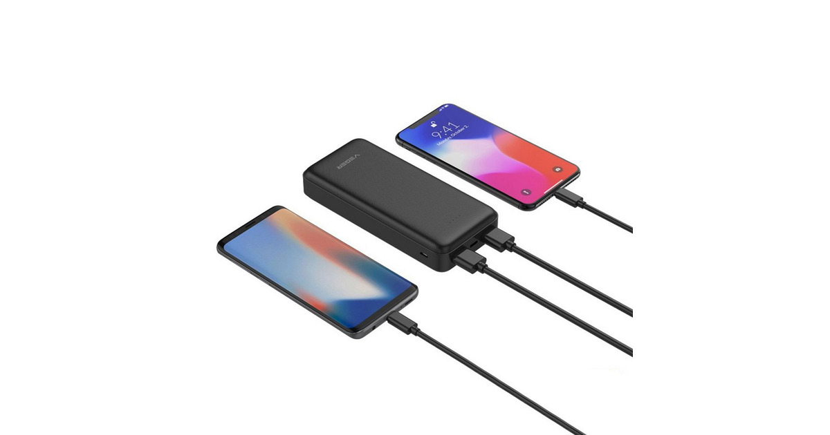 VEGERA20 powerbank 20.000 mAh  (Zwart)