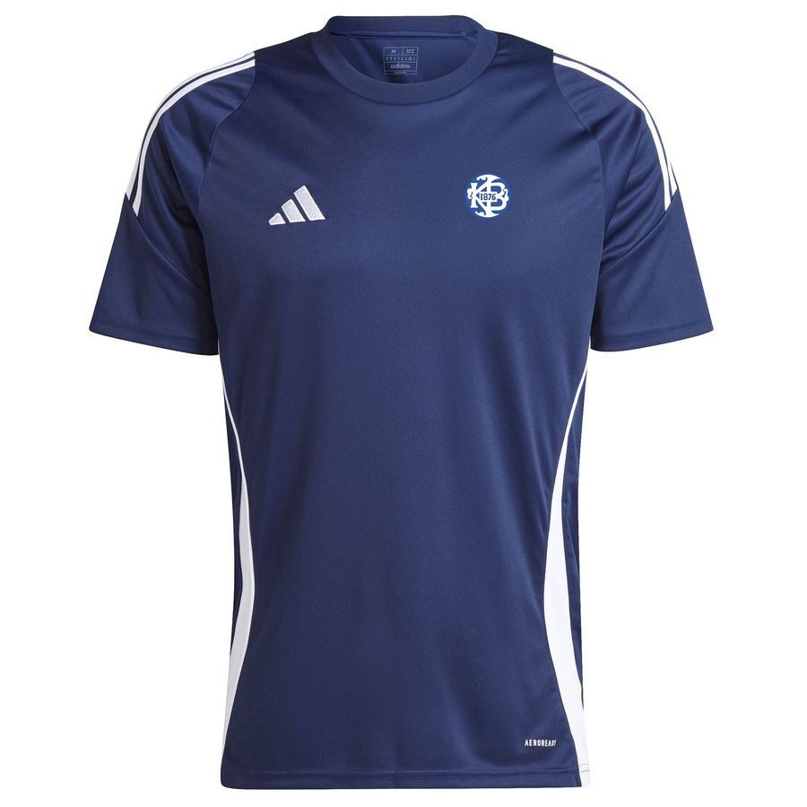 KB Træner T-shirt d'Entraînement - Bleu Marine/Blanc