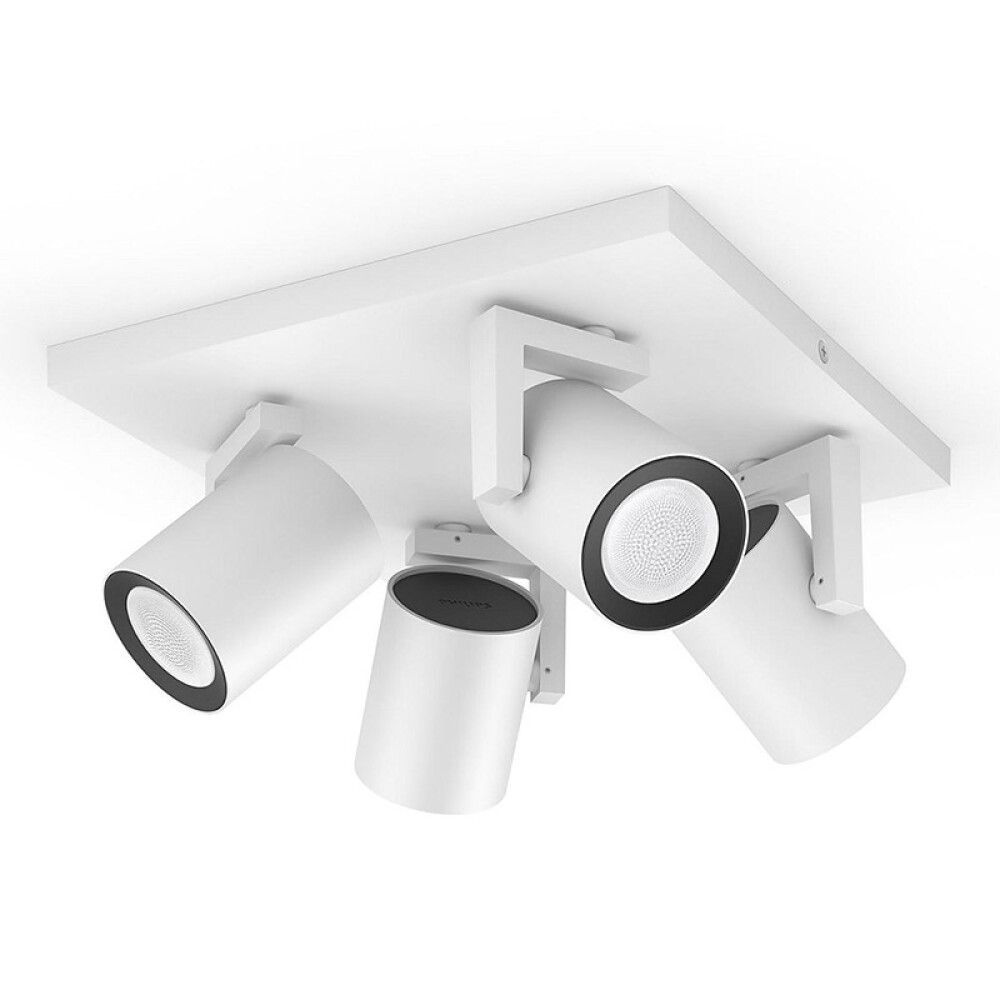 TAKSPOTLIGHT PHILIPS HUE ARGENTA PLATE/SPIRAL HVIT