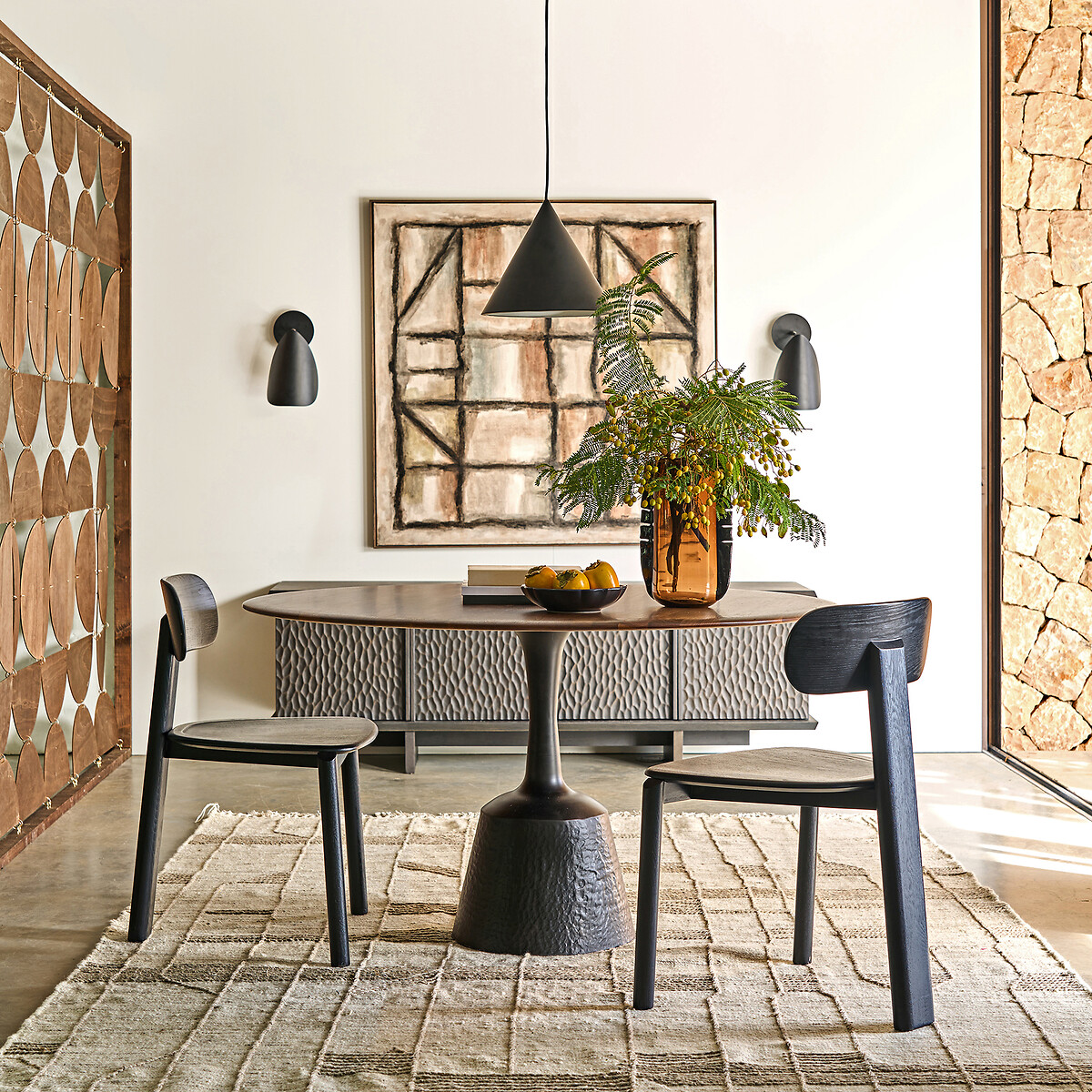 AM.PM<br>Base de mesa em ferro martelado, Leor