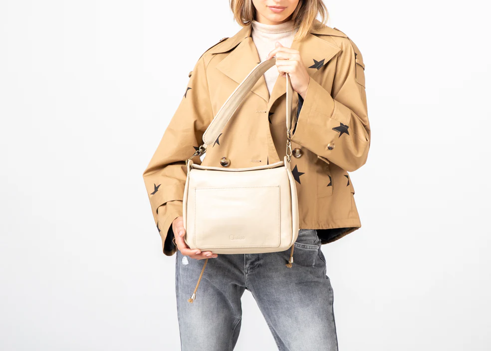 Chabo - Lucy Shoulder Bag - Creme