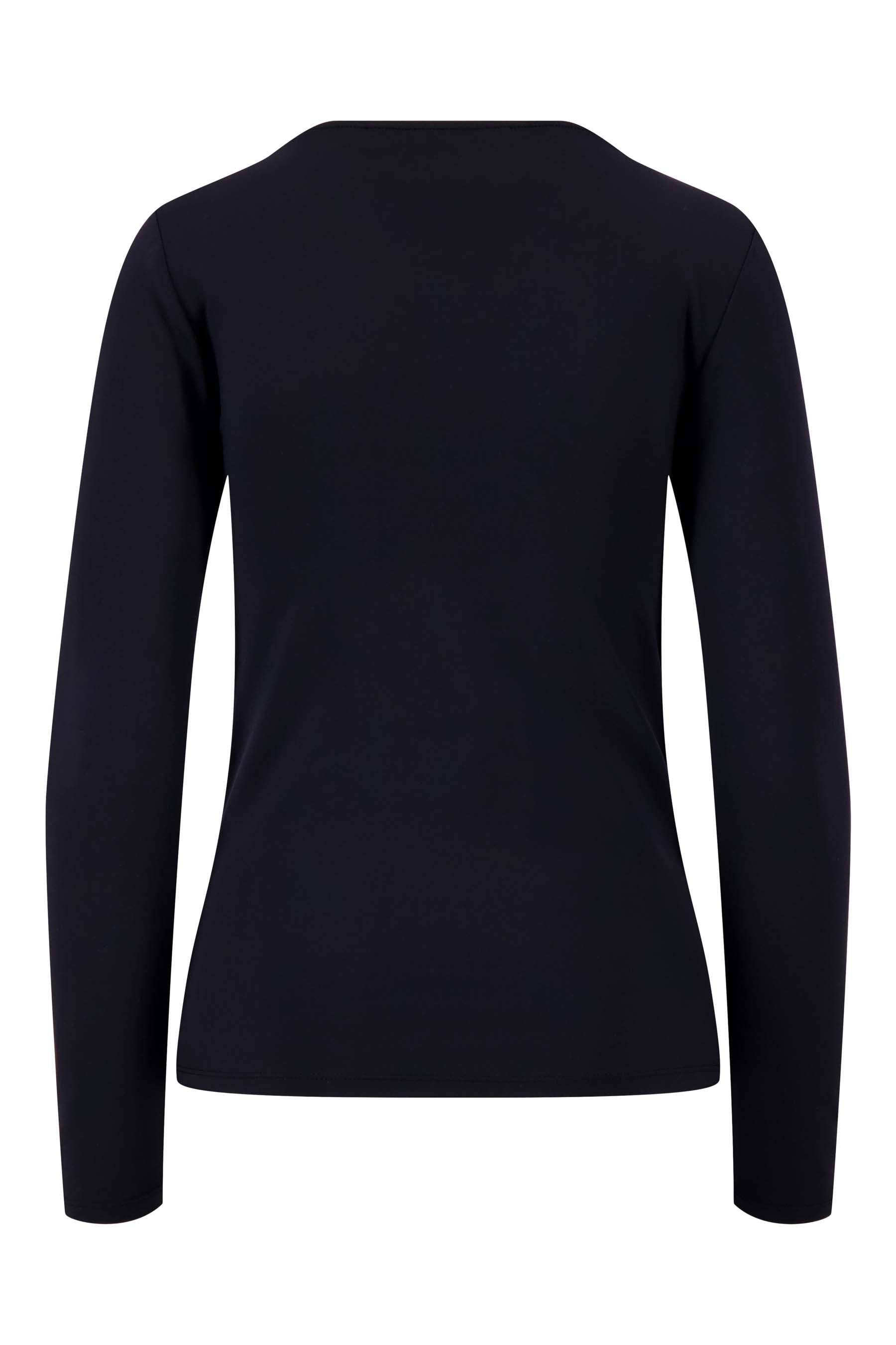 basic boothals top met stretch