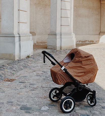 Konges Sløjd Regenschutz für Kinderwagen - Tuba - Kognac