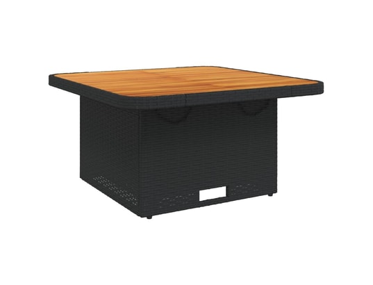 VIDAXL - Ensemble table et chaises Ensemble à manger de jardin avec coussins 3 pcs noir