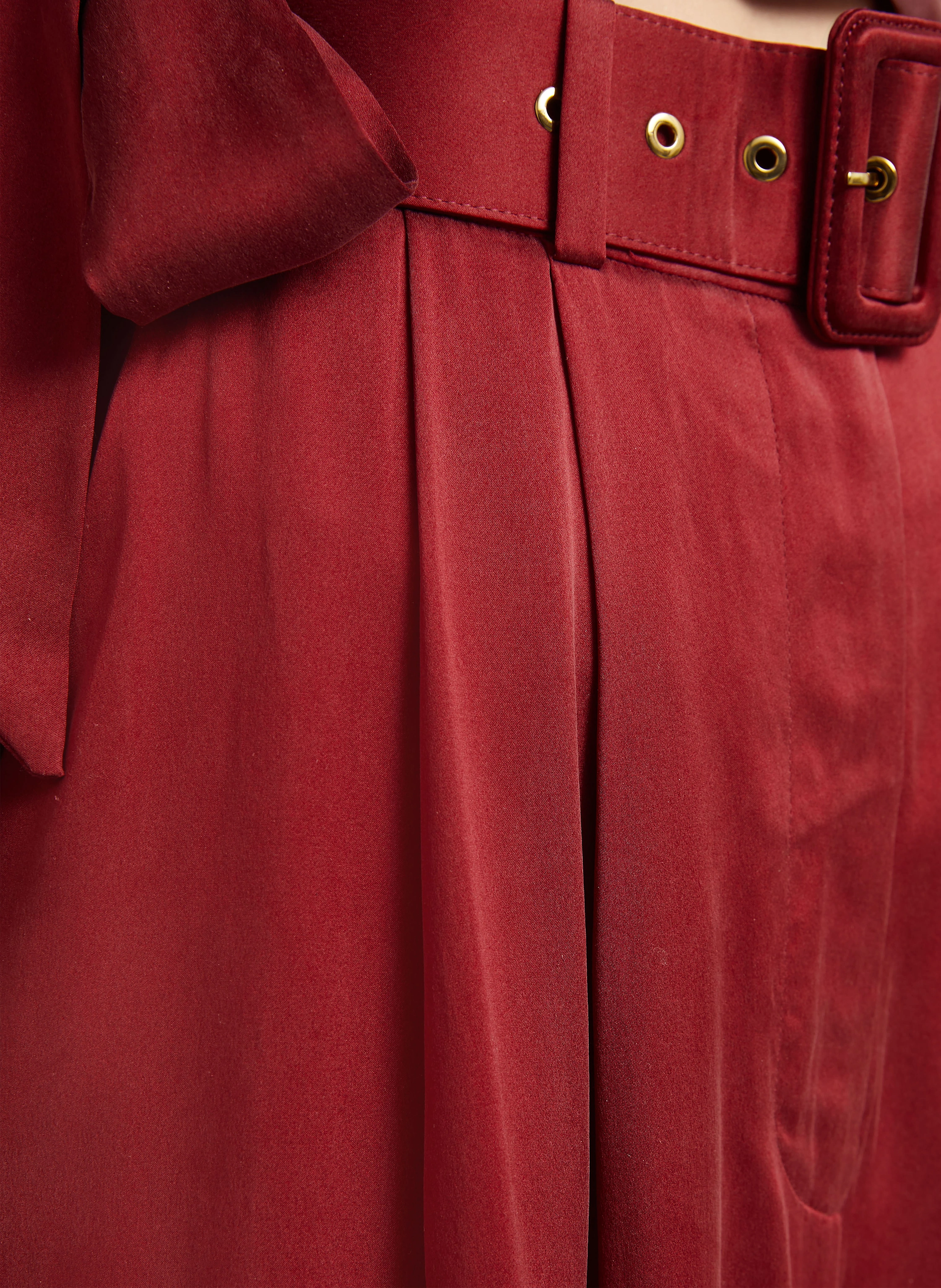 ZIMMERMANN Satin-Marlenehose aus Seide