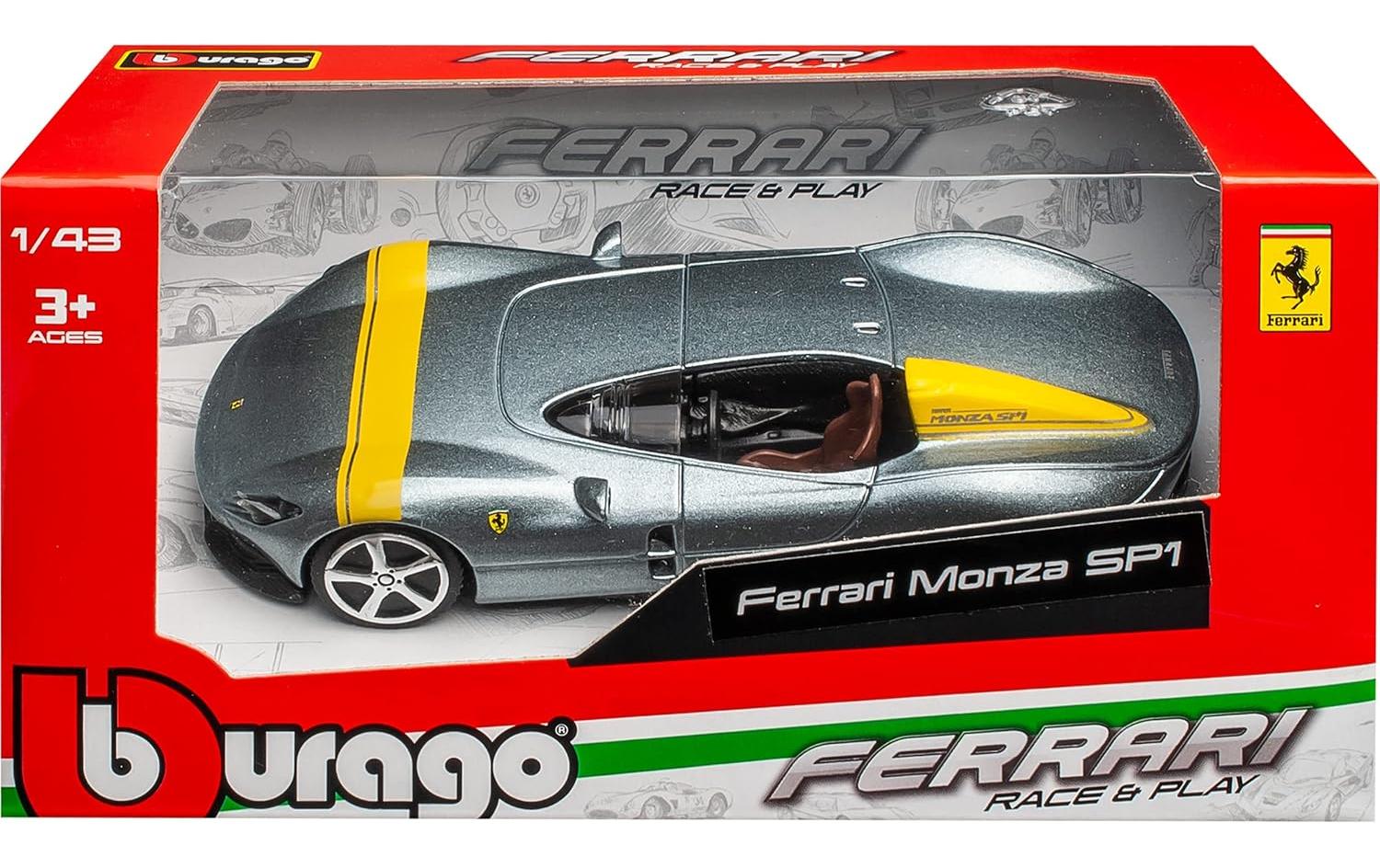 Ferrari Monza SP1 Silber 1:43Sammlermodell im Massstab 1:43