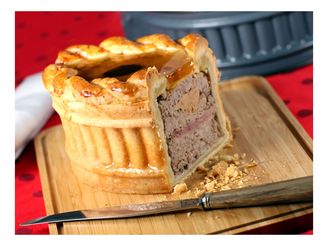 Moule à pâté en croûte - ovale à côtes - 23 cm - Matfer