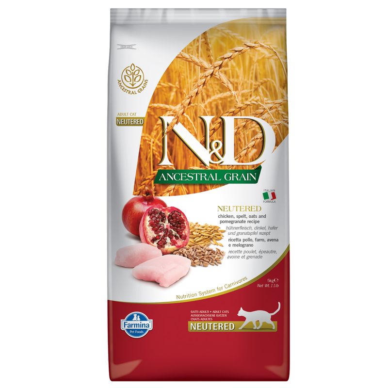 Farmina N&D Ancestral Grain Neutered poulet et grenade