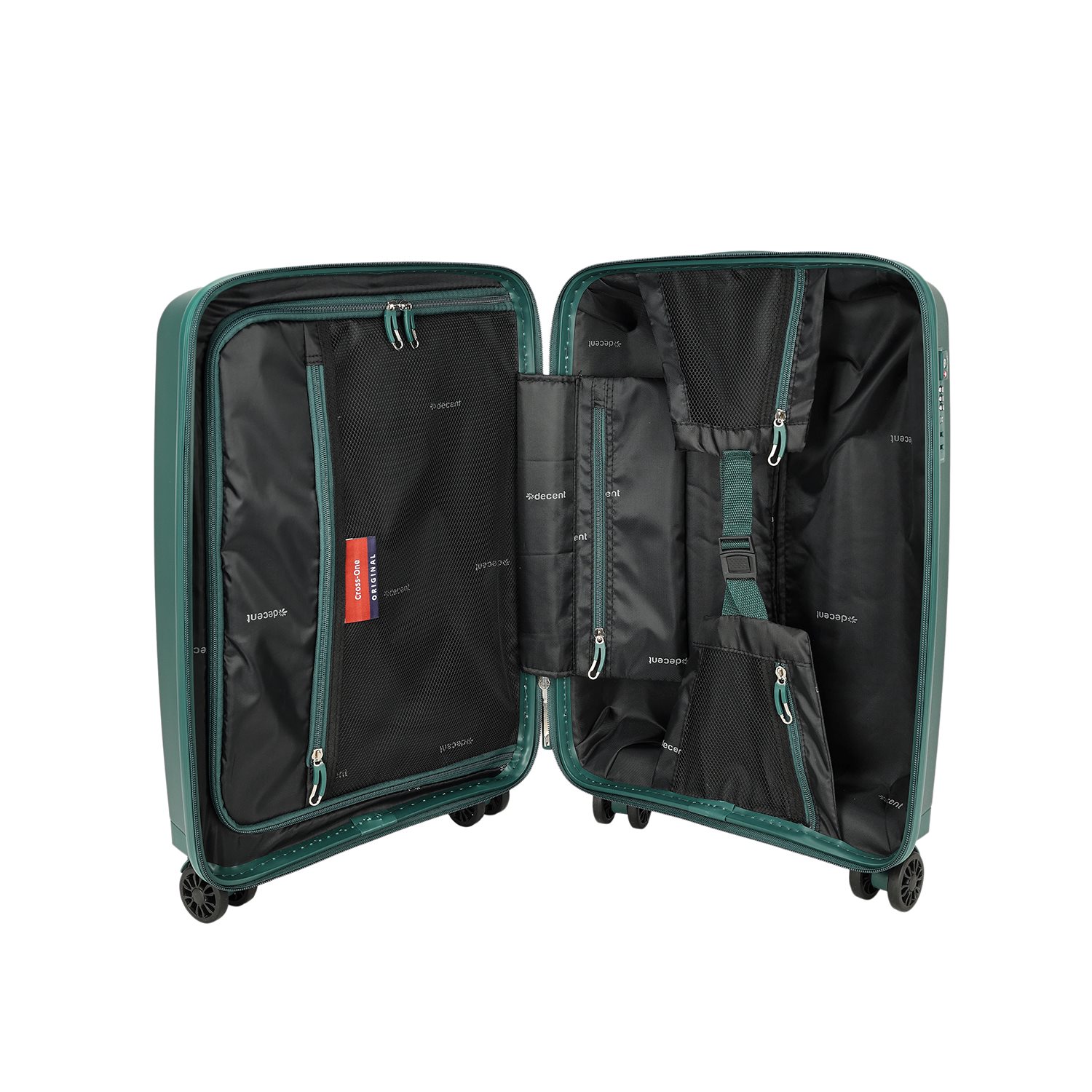Decent Cross-One Cabin Trolley 55/35 dark green