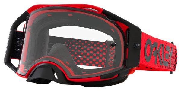 Masque Oakley Airbrake MX Moto Rouge / Clear / Ref: OO7046-E1