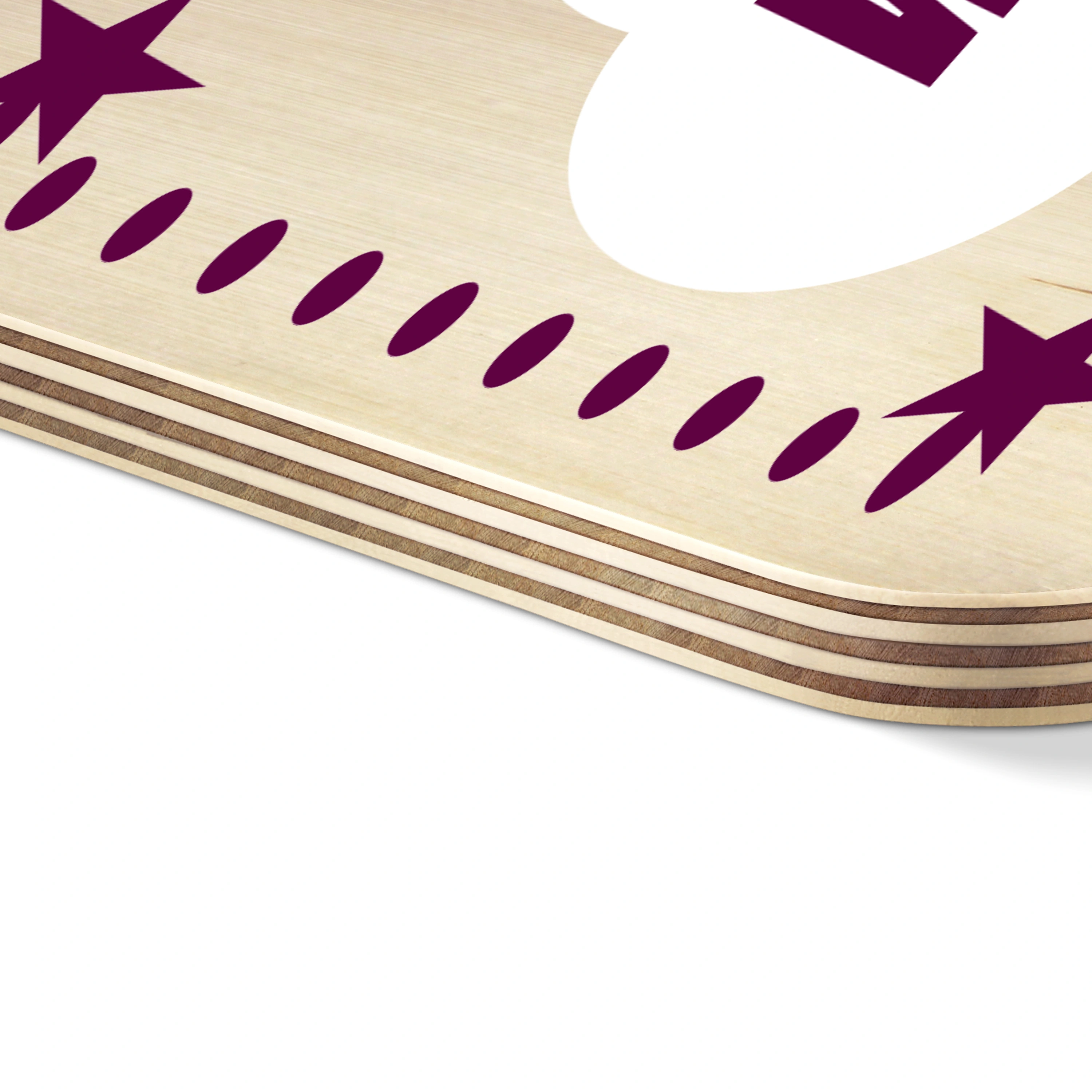 Personalisierte Holz-Messlatte mit Namen (Motiv: Rakete)