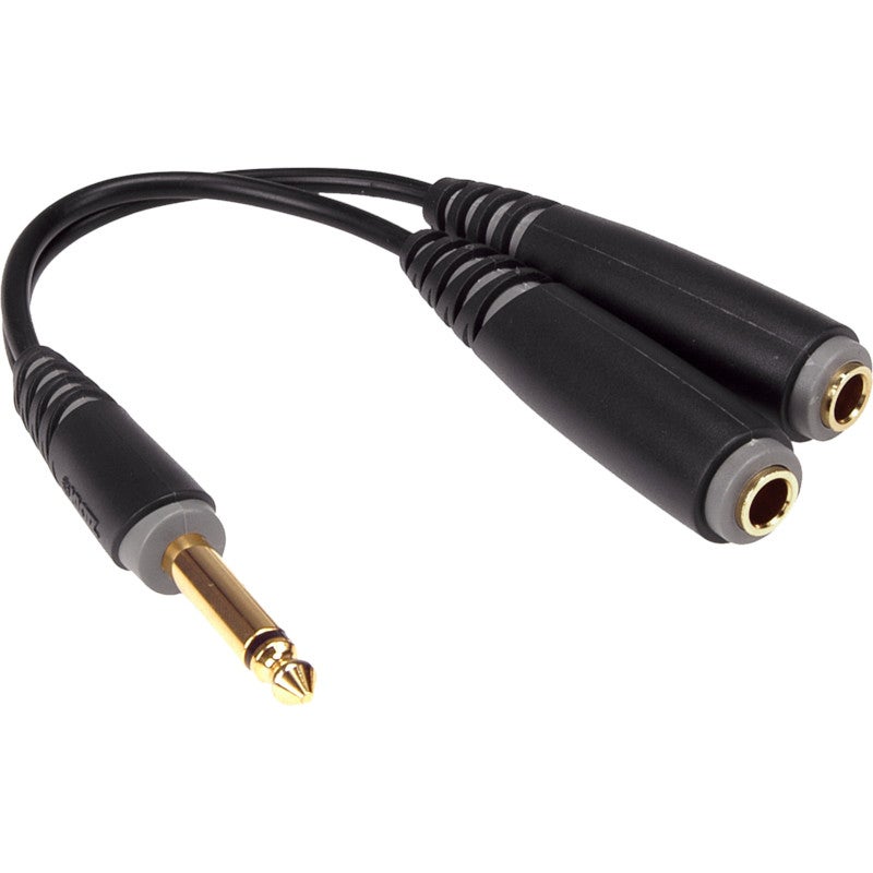 Klotz AYU-2 Y adapter TS 6.35mm mono - 2x TS 6.35mm mono 0.2m
