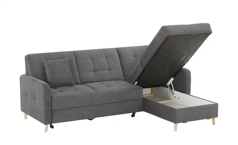 Ecksofa Venus Anthrazit rechts