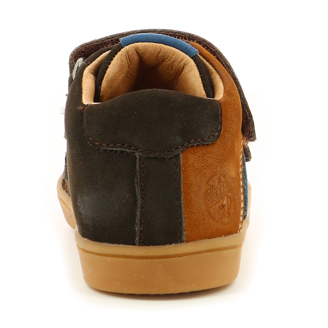 Aster Sneakers Hautes en Cuir Woukro marron/bleu