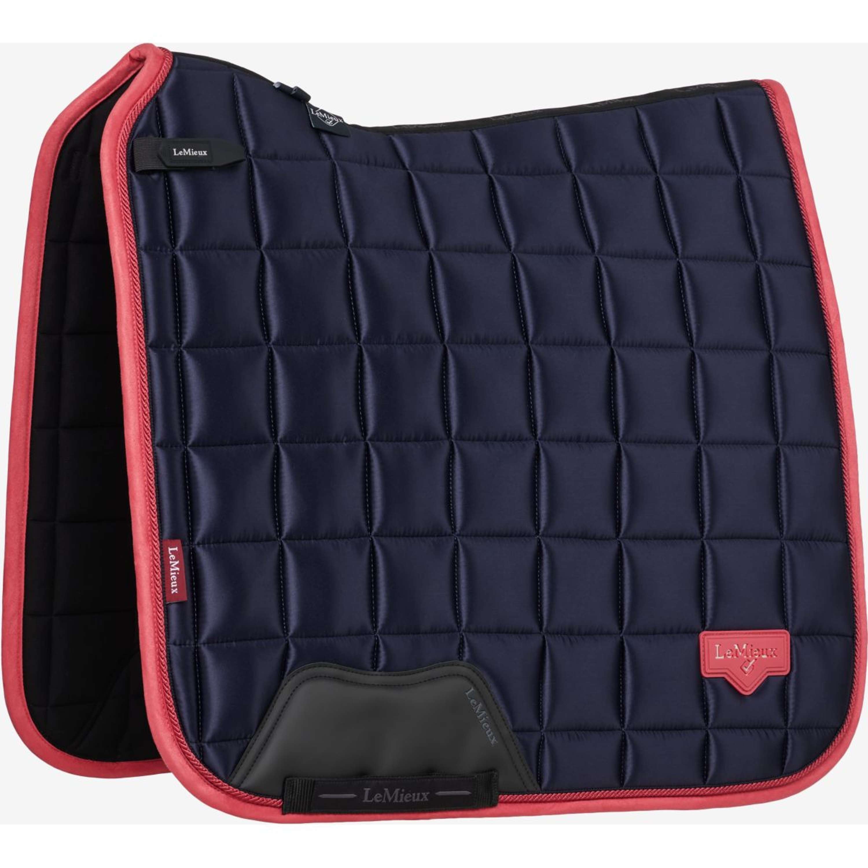 LeMieux Zadeldekje Loire Classic Dressuur Navy/Cranberry