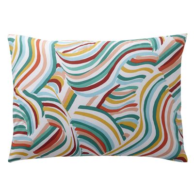 Linge de lit polycoton motif vagues - BECQUET CRÉATION