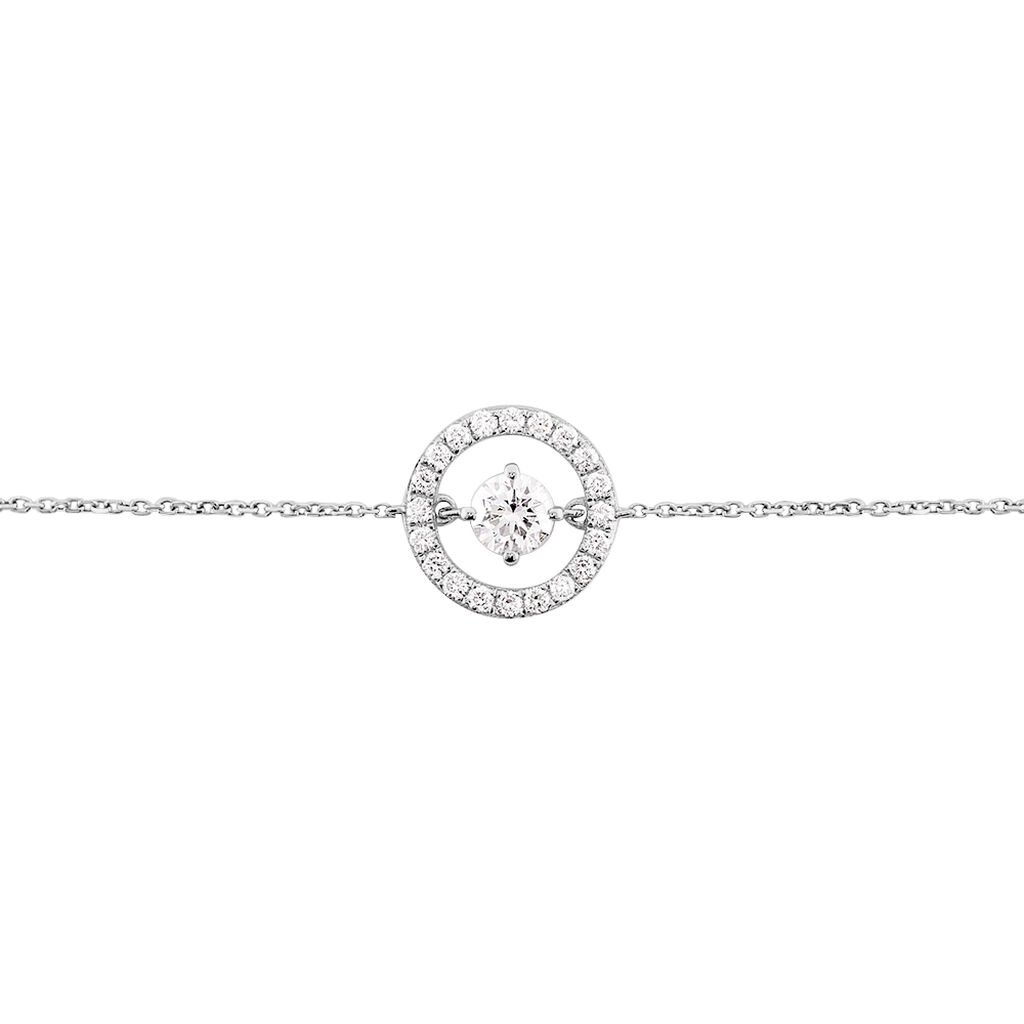 Bracelet Lucyna Or Blanc Oxyde De Zirconium