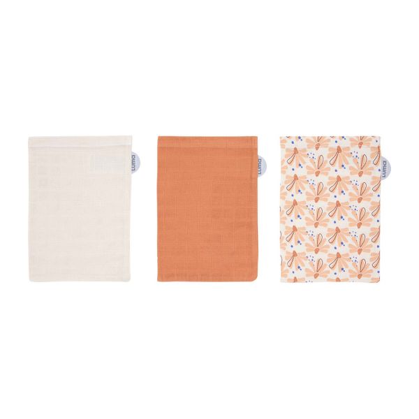 Luma Flowerfever Washand - Nude - 3 Stuks