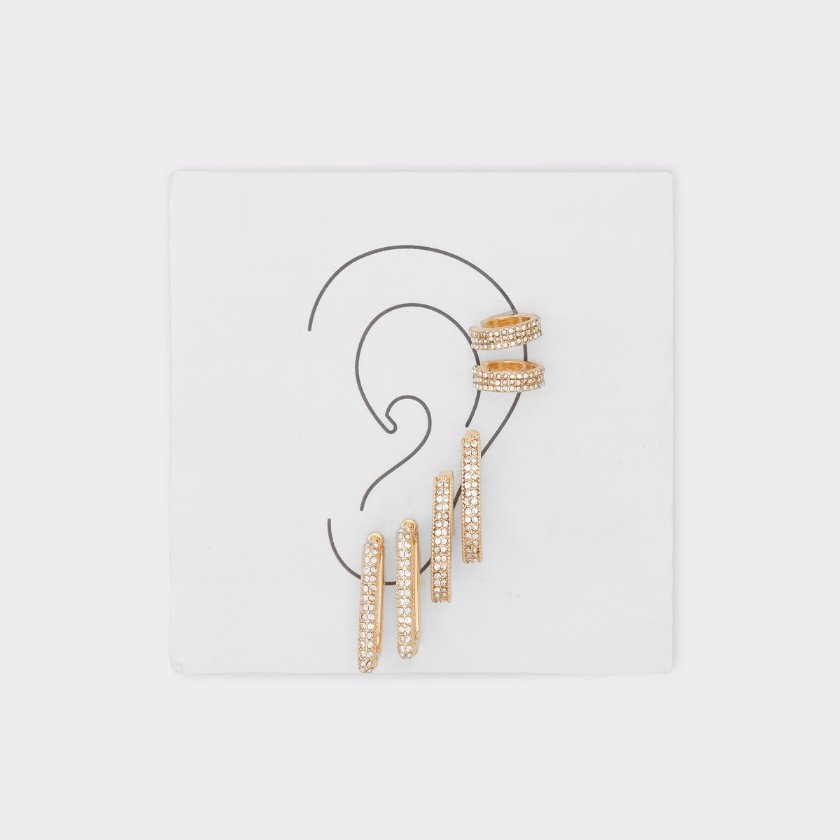 Lupe Gold-Clear Multi Women Earrings