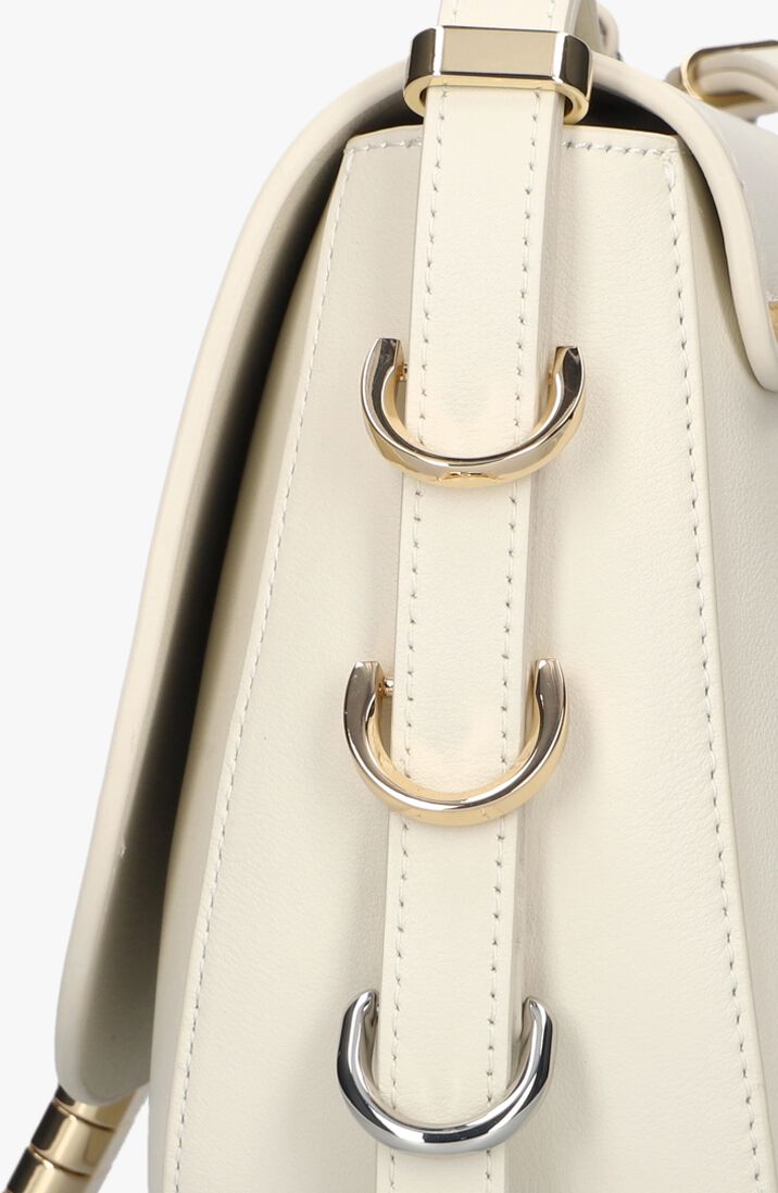 gebroken wit pinko schoudertas saddle classic