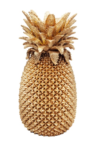KARE DESIGN Vase PINEAPPLE 25 x 25 x 50 cm Metall goldfarbig
