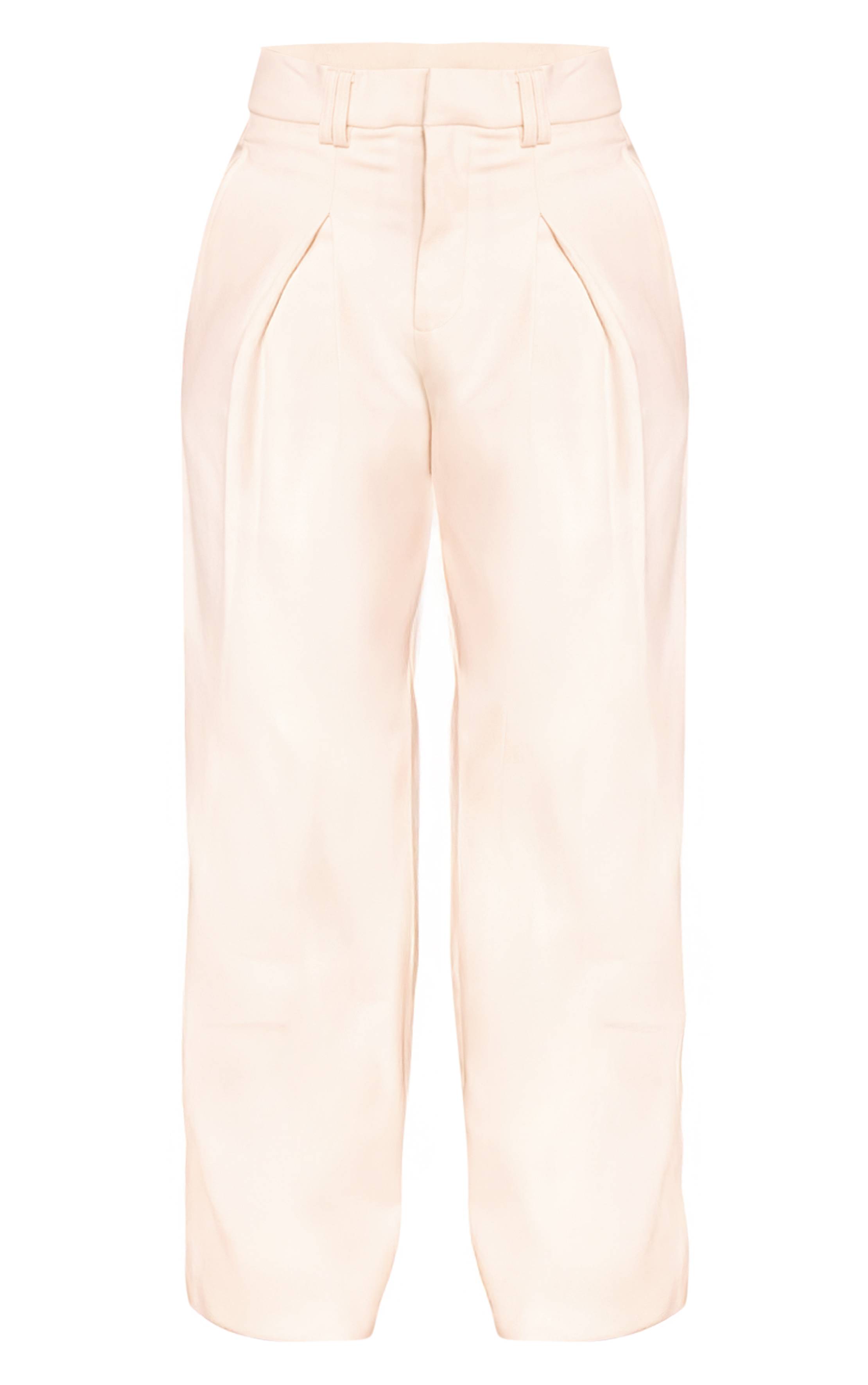 Butter Cream Pantalon Droit Taille Haute Ajusté Shape