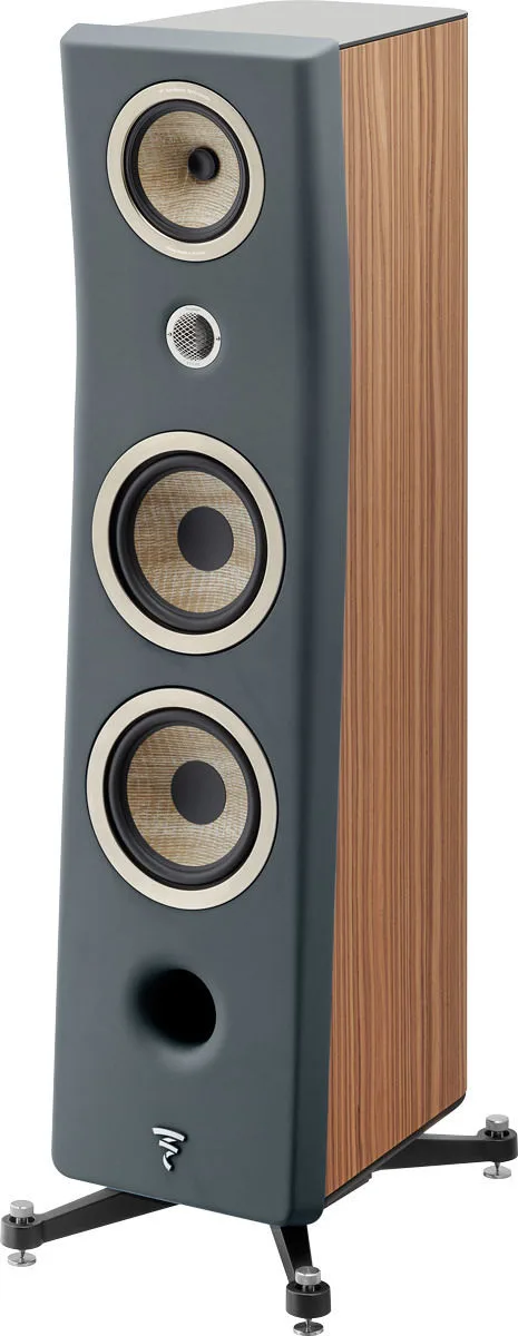 Focal Kanta N°3 Noyer / Gris foncé mat (la paire) Enceintes colonne