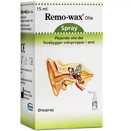 Remo-wax Olie Ørespray - 15 ml.
