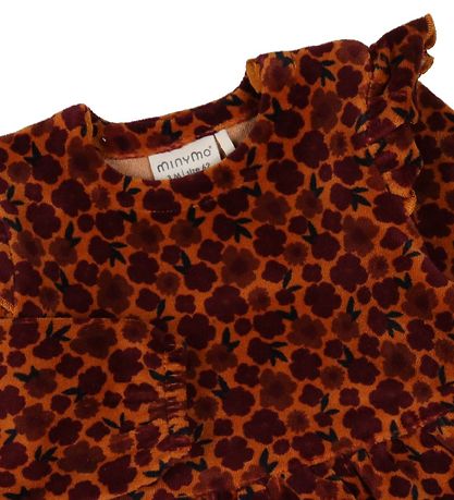 Minymo Kleid - Velours - Pumkin Spice