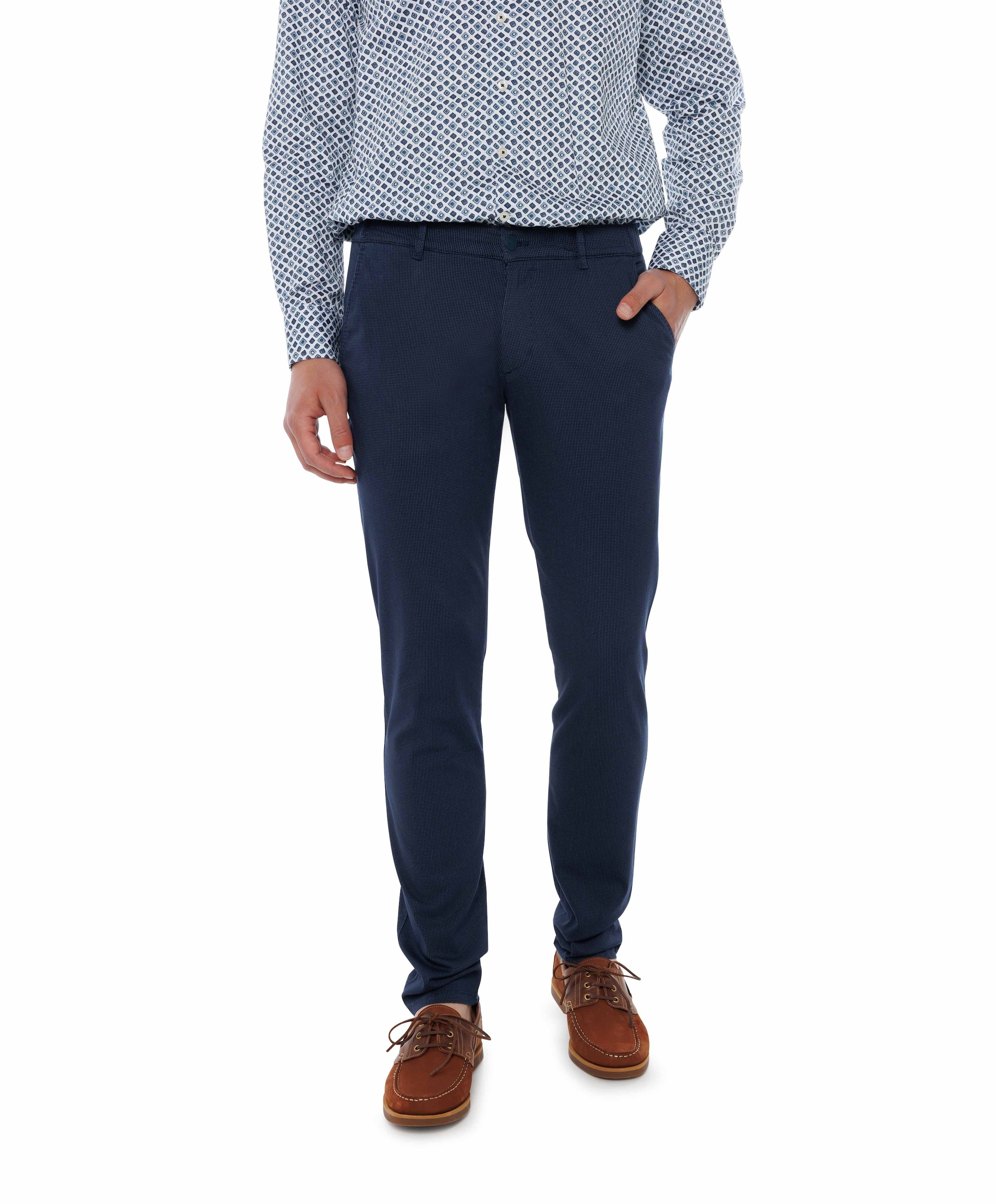 North.84 Luxury Chino Collection heren broek blauw