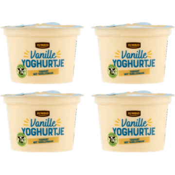 Jumbo Yoghurt met Vanillesmaak 4 x 200 g