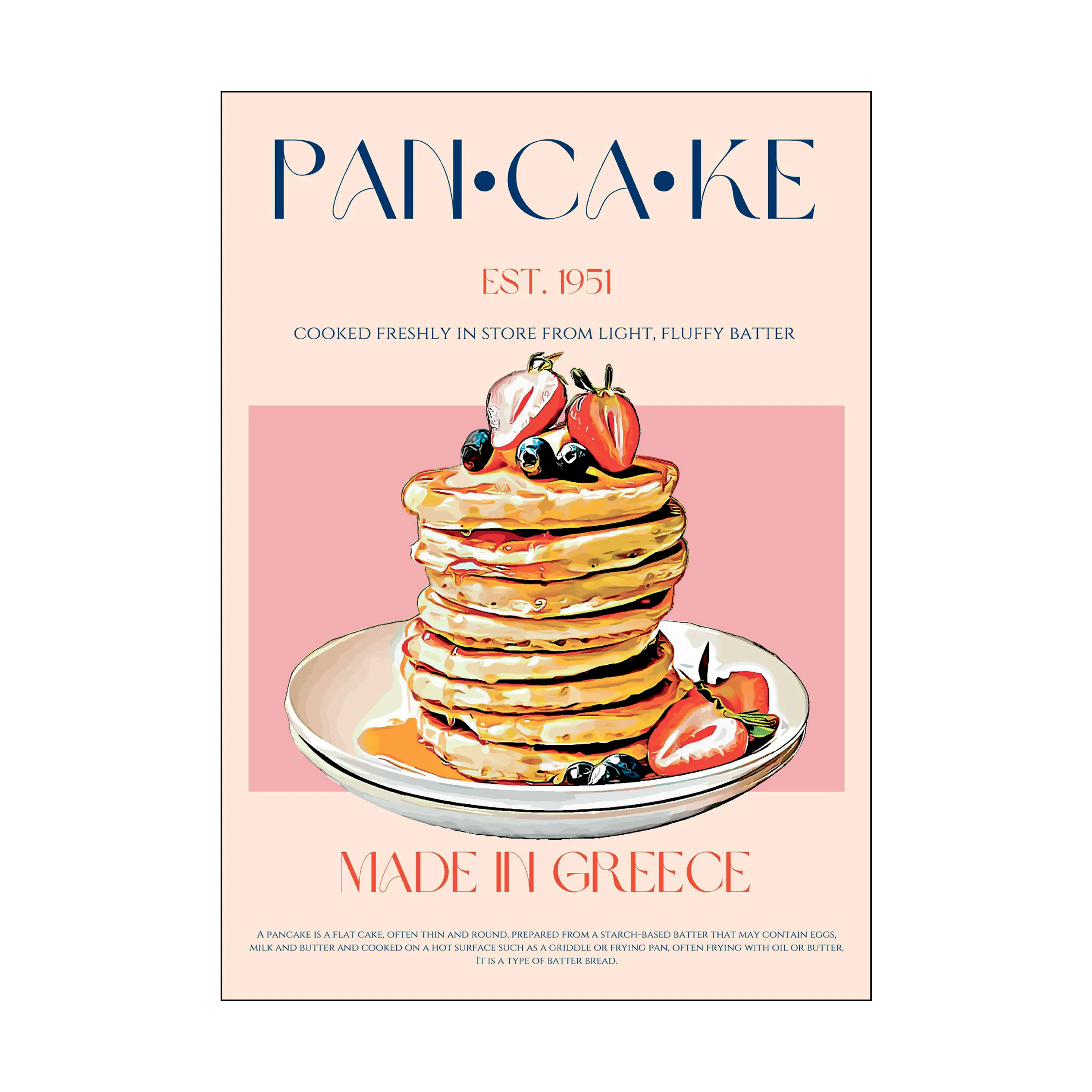 Poster&Frame Plakat - Pancake