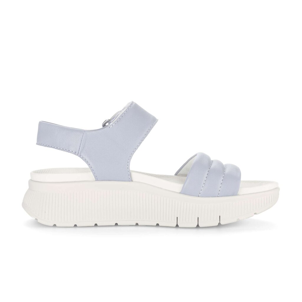 Sandale met plateauzool blauw