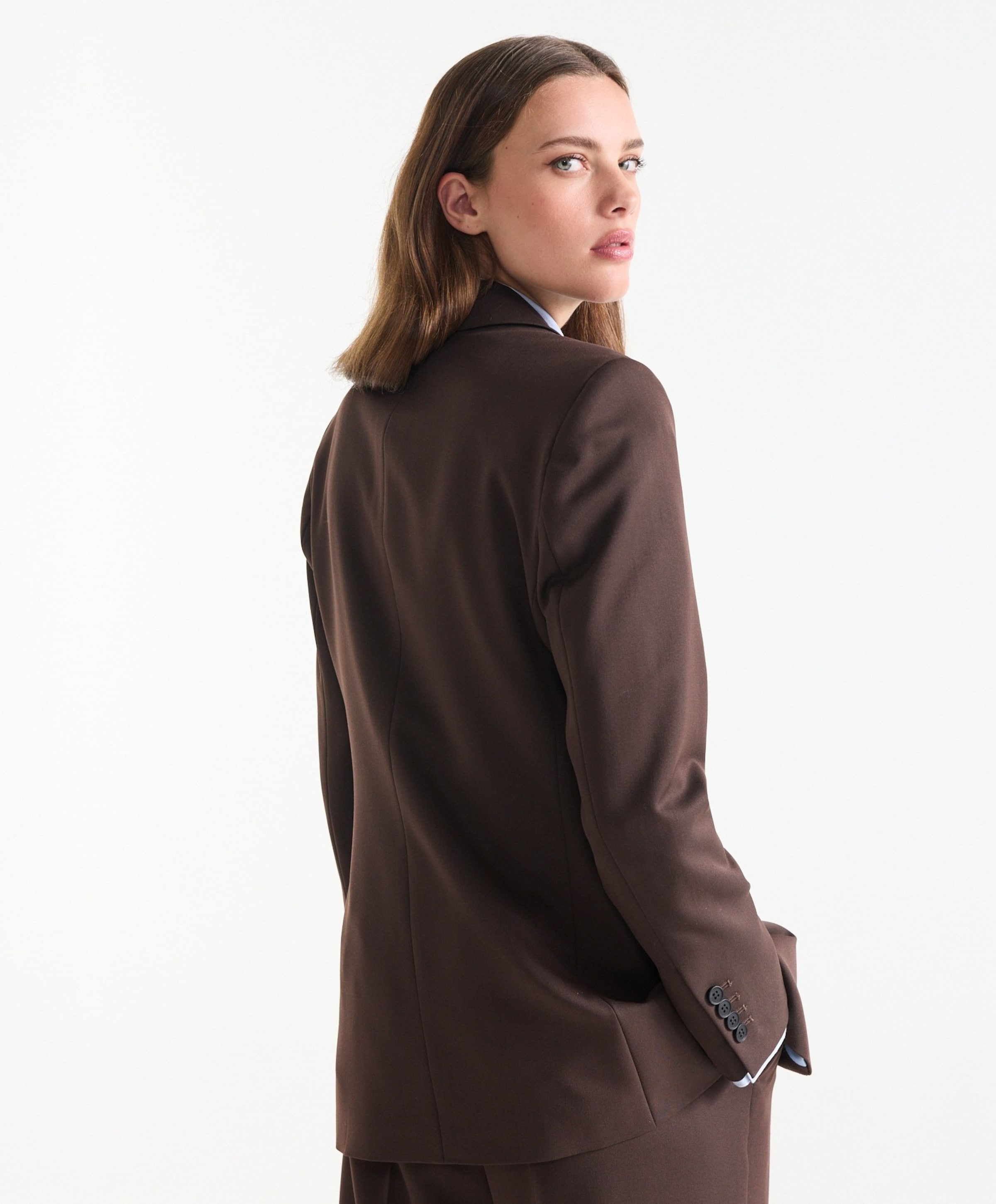 JANSEN Amsterdam Dames blazer bruin
